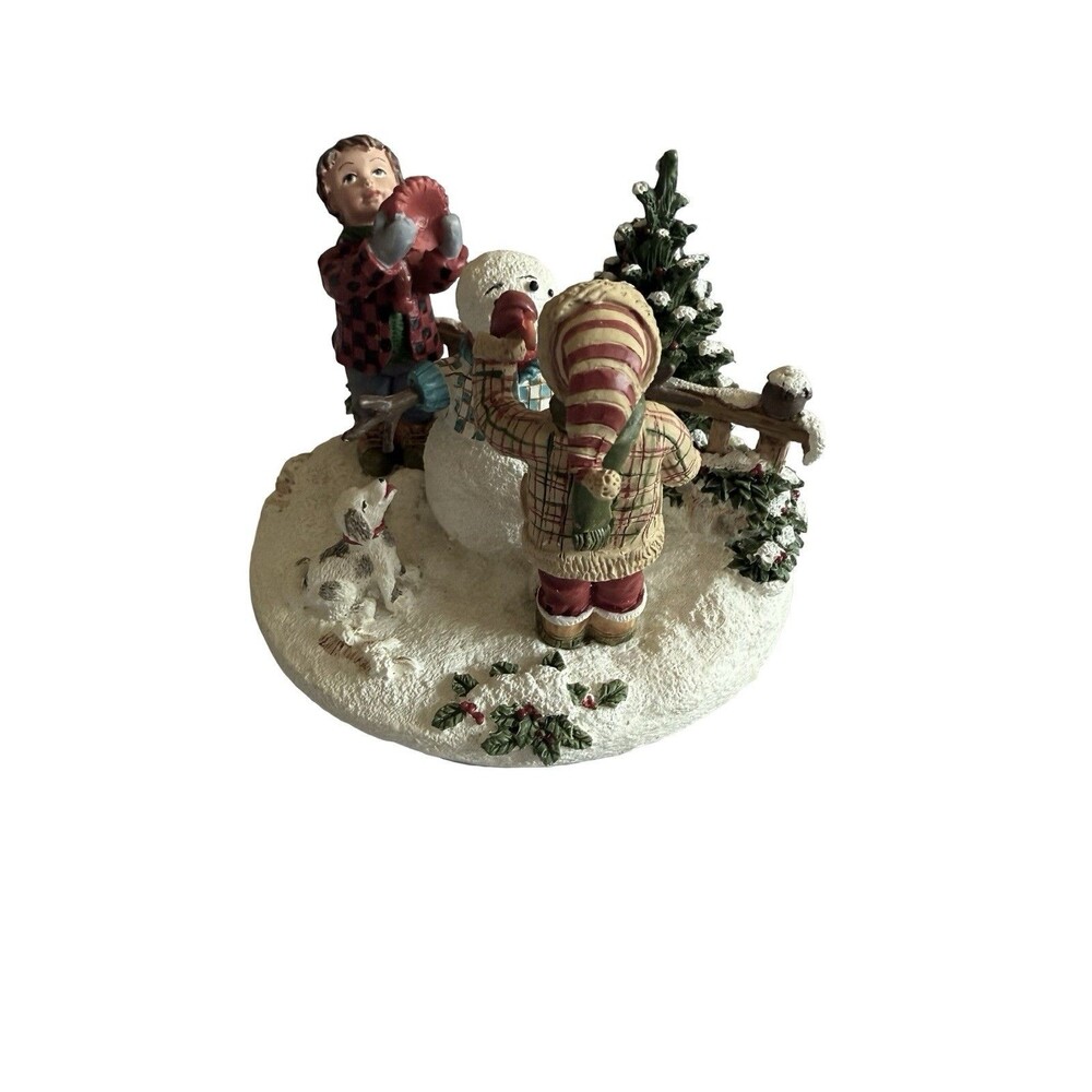 Retired Princess House 2388 Snowman Canister/ Candle Topper